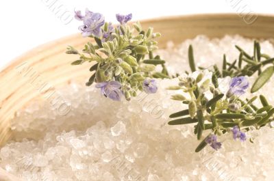 rosemary salt. aroma bath