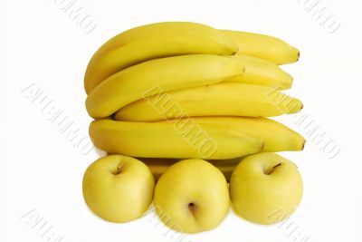 Bananas and apples