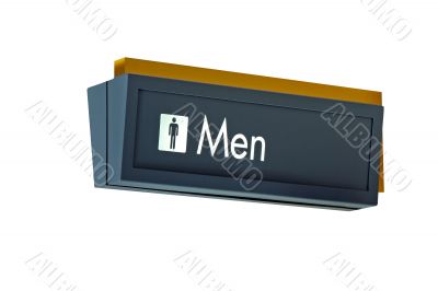 Mens Restroom Sign