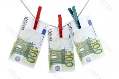 big banknote on white