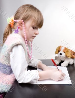 drawing girl
