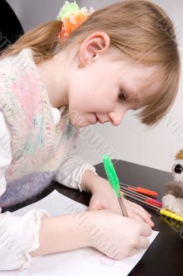 drawing girl