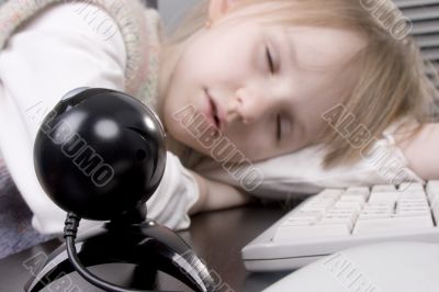 sleeping girl