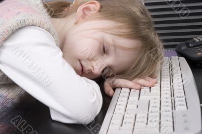 sleeping girl