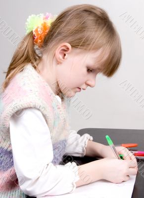 drawing girl