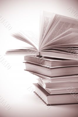 stack of books