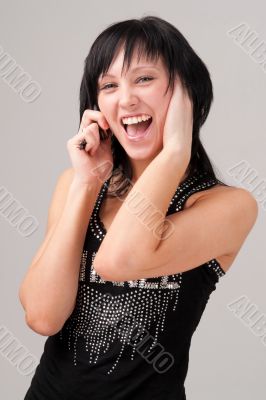 Young woman with mobile phone