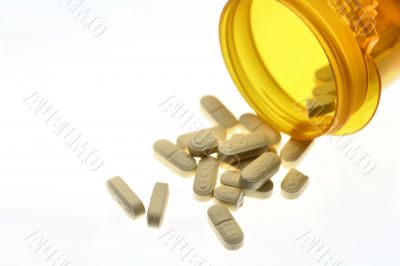 Prescription Medication Pills and Bottle