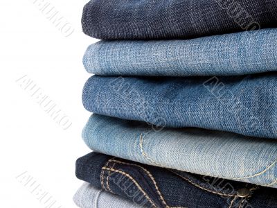 Stack of jeans