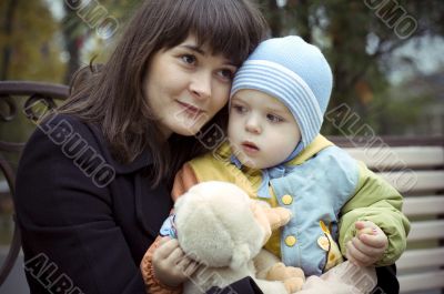 Mother with baby