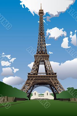 Eiffel tower in Paris
