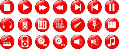 music icons set