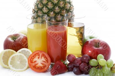 Fruits and juicy
