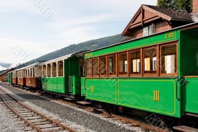 Historical train on station