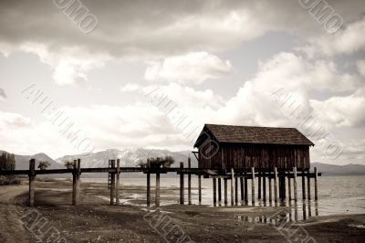 Old wooden jetty