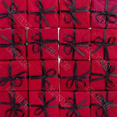 red gift boxes