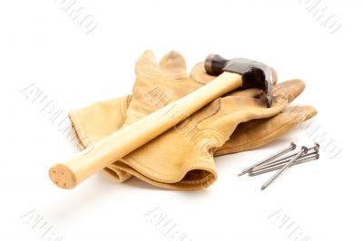 Hammer, Gloves and Nails