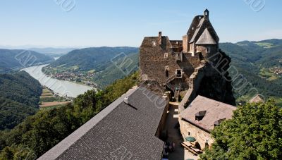 Danube valley from Aggstein medieval castle