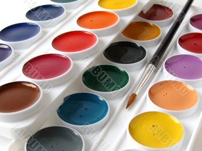 watercolor paints