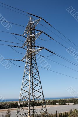 Support of power transmission line