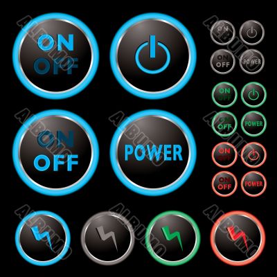 power buttons