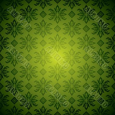 green wallpaper tile