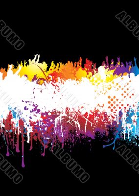 rainbow splat crowd