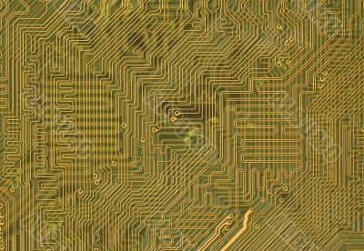 Circuit board background in hi-tech style