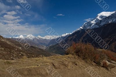 The picturesque mountain view