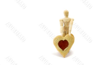 Woodi with heart