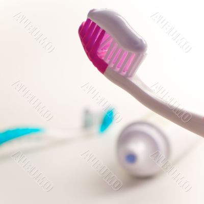 toothbrushes and toothpaste
