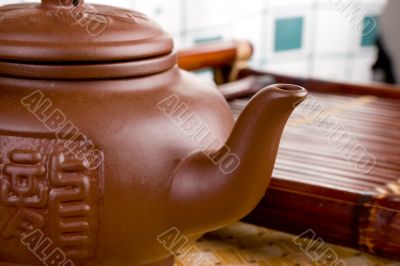 clay teapot