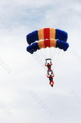 skydiver duo