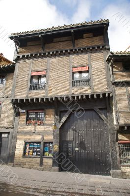 door of old building at vitoria