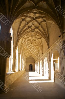 inside monastery cloister