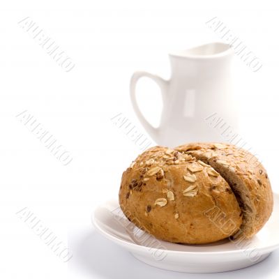 bread and jug of milk