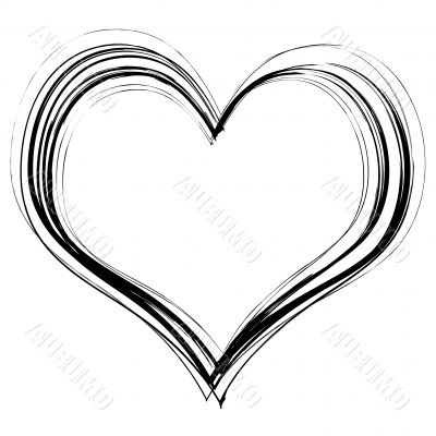 scribble heart