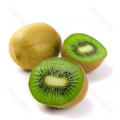 kiwi on white
