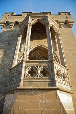 castle balcony front