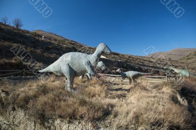 three dinosaurs