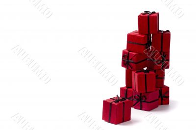 red gift boxes