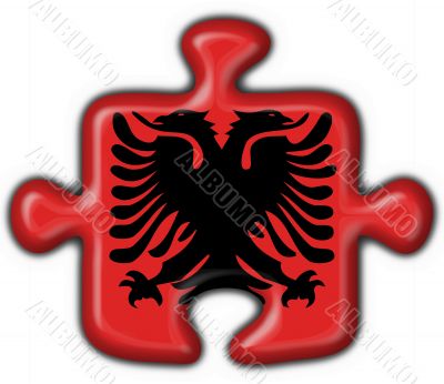 albanian button flag puzzle shape