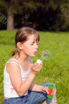 in summer park