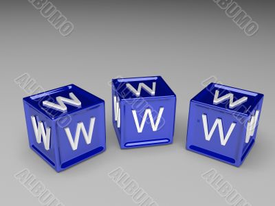 internet concept blockes