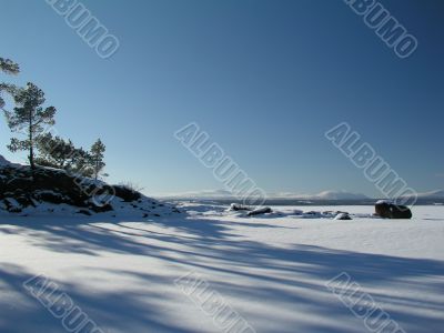 Fozen lake