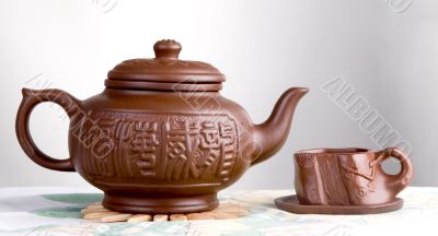 teapot and cup