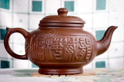 clay teapot