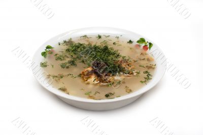 Plate of soup