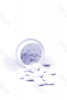 bottle with pills