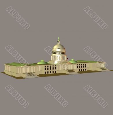 Model of the governmental building